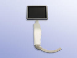 Video laryngoscope for single-use blades